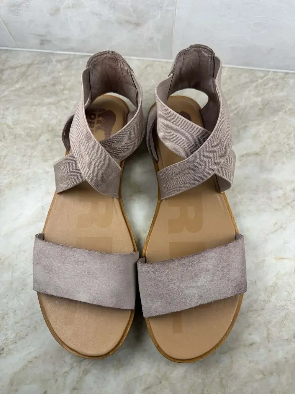 Sorel Ella II Blush Elastic Strap Comfort Sandals Size 10.5